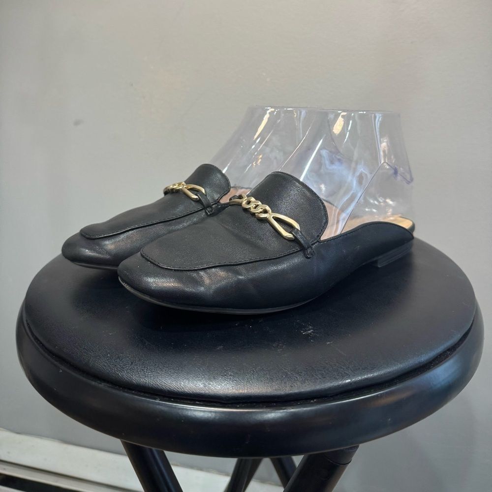 Black Naturalizer Kayden Chain Front Mules Size 5 EUC